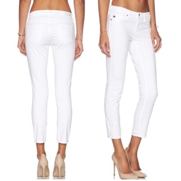 AG Adriano Goldschmied Stilt Cigarette Crop Jeans - Picture 1 of 13